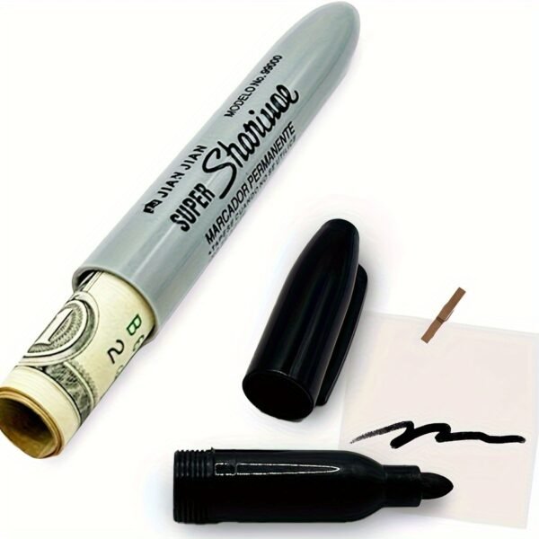 Diversion Safe Sharpie Marker – Stash Safe - Usable Pen with Hidden Compartment for Cash & Pills Etc. - Image 11