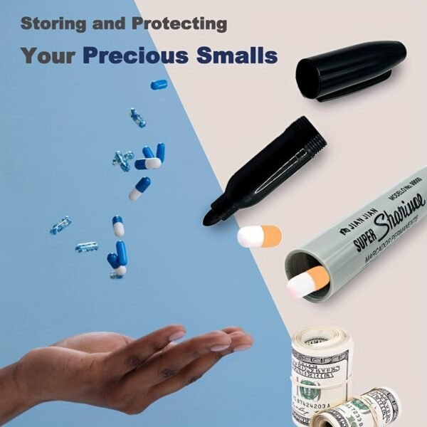 Diversion Safe Sharpie Marker – Stash Safe - Usable Pen with Hidden Compartment for Cash & Pills Etc. - Image 17