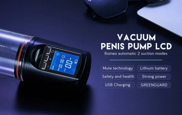 LUVWAKE Automatic Vacuum Penis Pump – Waterproof, 4 Suction Modes, LCD Screen & USB Rechargeable - Image 13