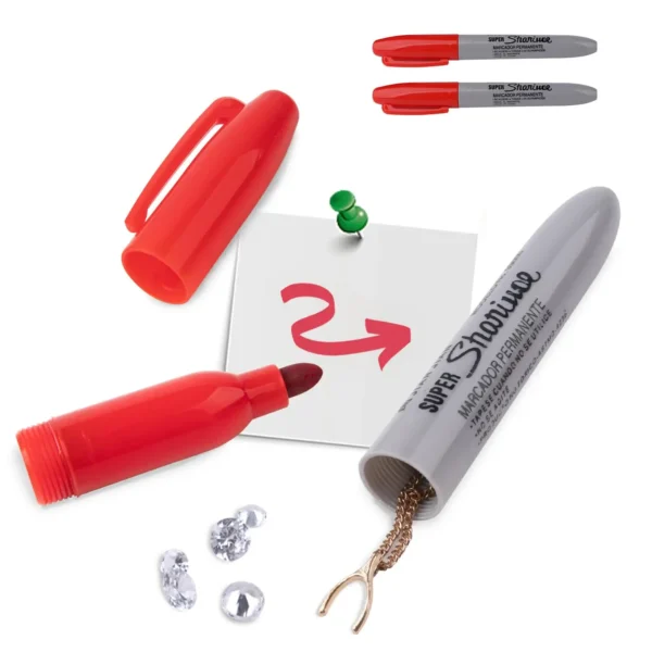 Diversion Safe Sharpie Marker – Stash Safe - Usable Pen with Hidden Compartment for Cash & Pills Etc. - Image 10