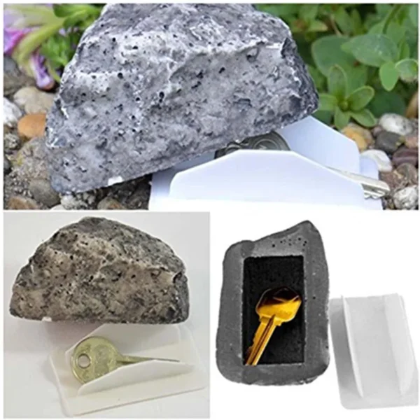 Real-Look Fake Rock Diversion Safe – Stash Safe - Outdoor Hideaway for Keys, Cash, or Contraband - Image 5