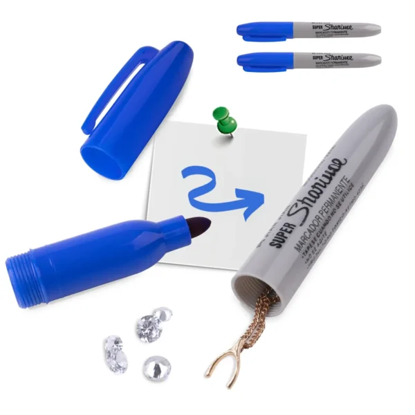 Diversion Safe Sharpie Marker – Stash Safe - Usable Pen with Hidden Compartment for Cash & Pills Etc. - Image 9